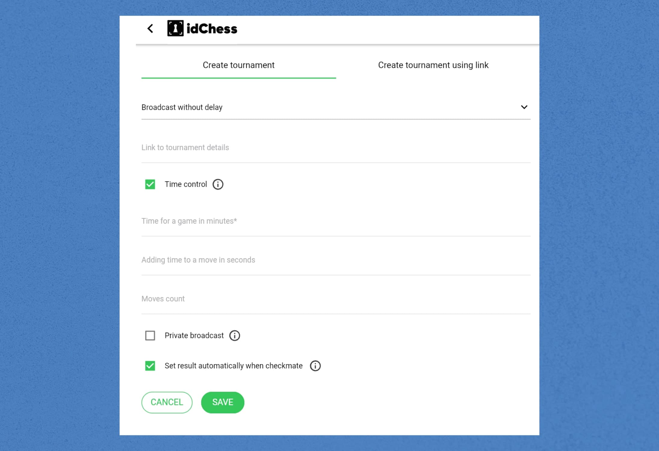 In this article, we will provide you with a guide on how to create a tournament broadcast on the idChess platform.