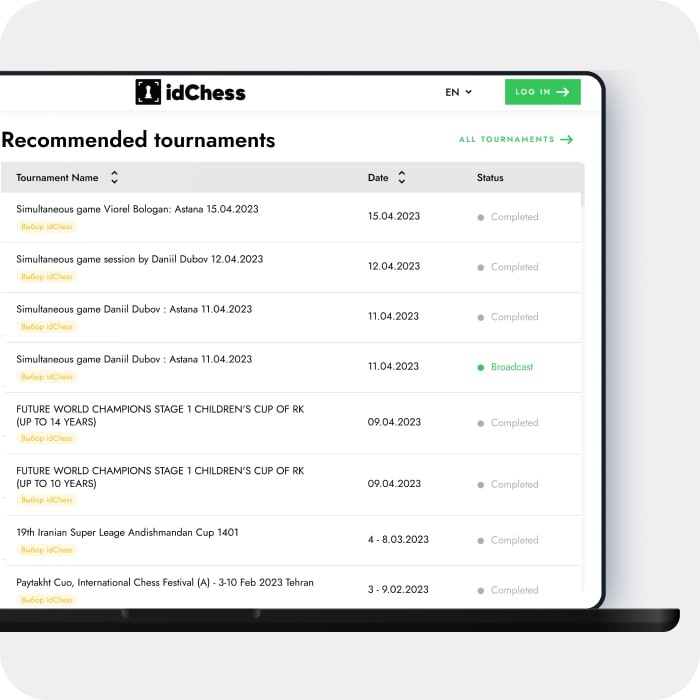 Digital chess record with idChess at the Botvinnik Cup