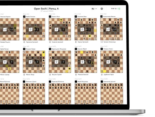 Chess tournament organization with idChess