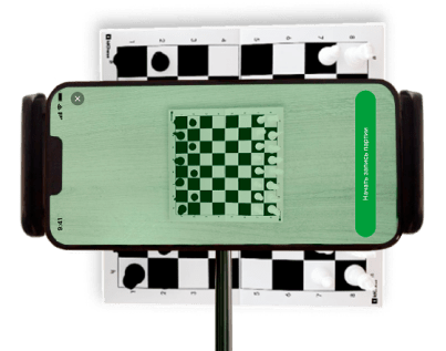 Убедитесь, что доска определилась, и нажмите «Запись». После окончания партии завершите и сохраните ее